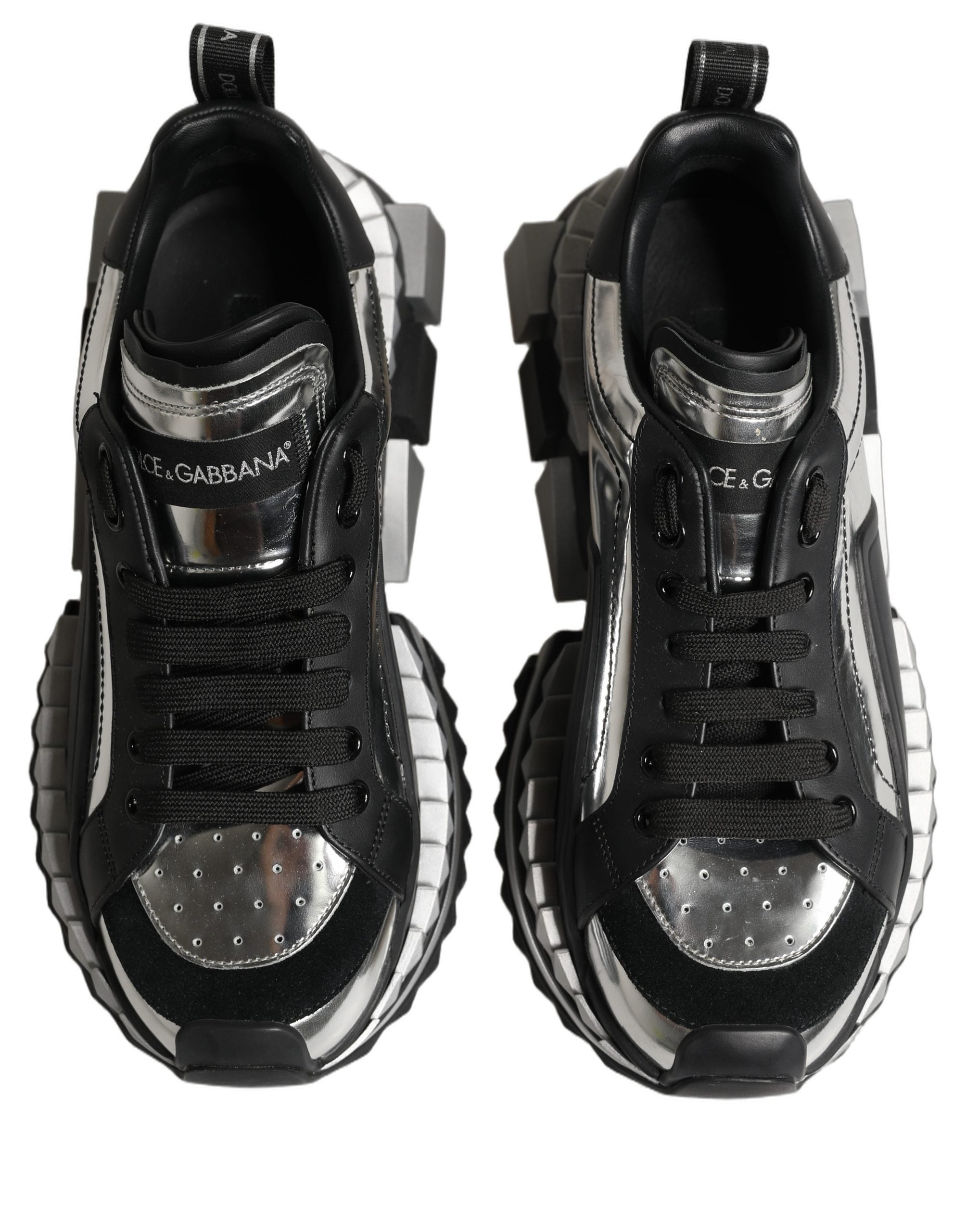 Dolce & Gabbana Black Two-Tone Super King Men Sneakers Shoes