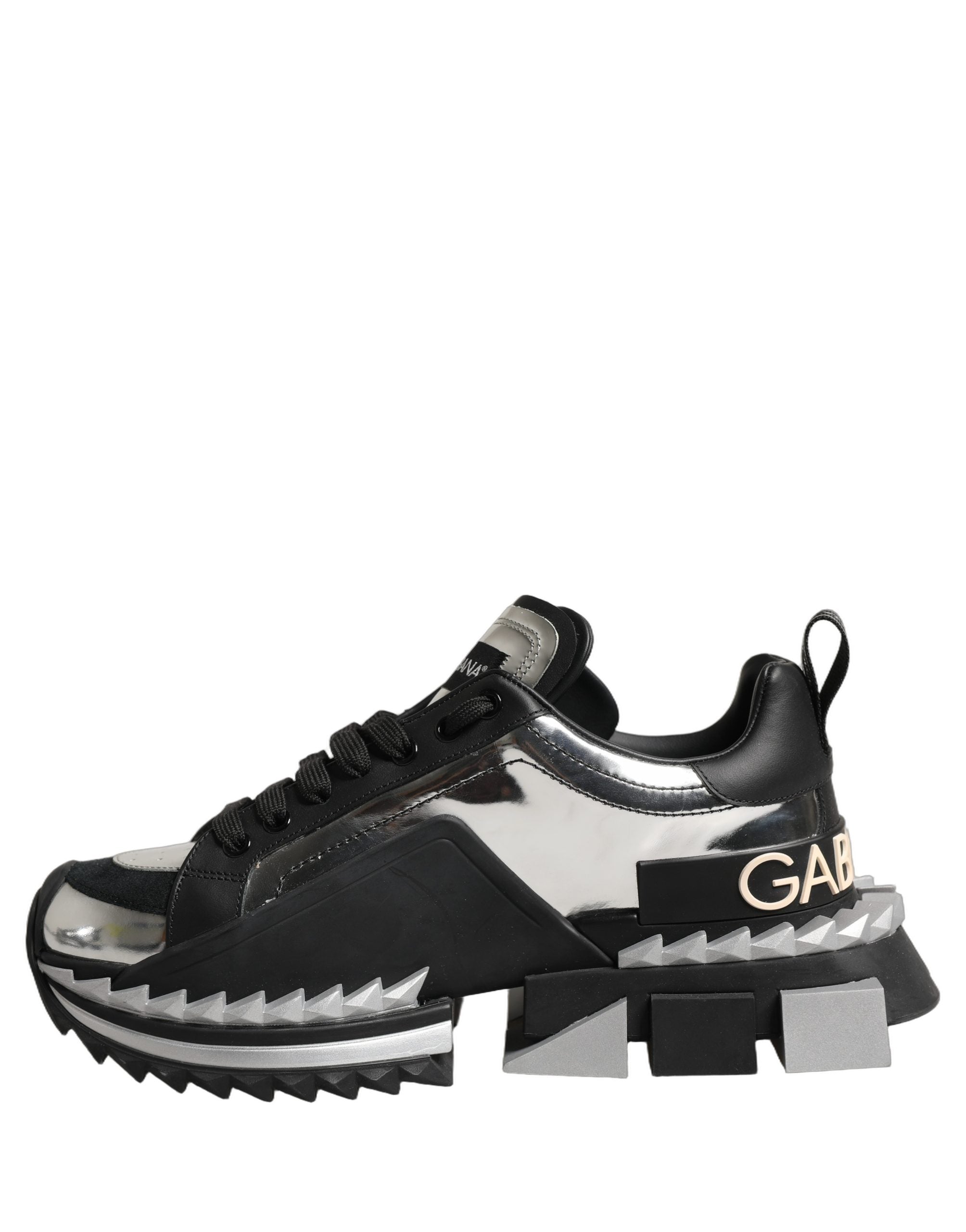 Dolce & Gabbana Black Two-Tone Super King Men Sneakers Shoes
