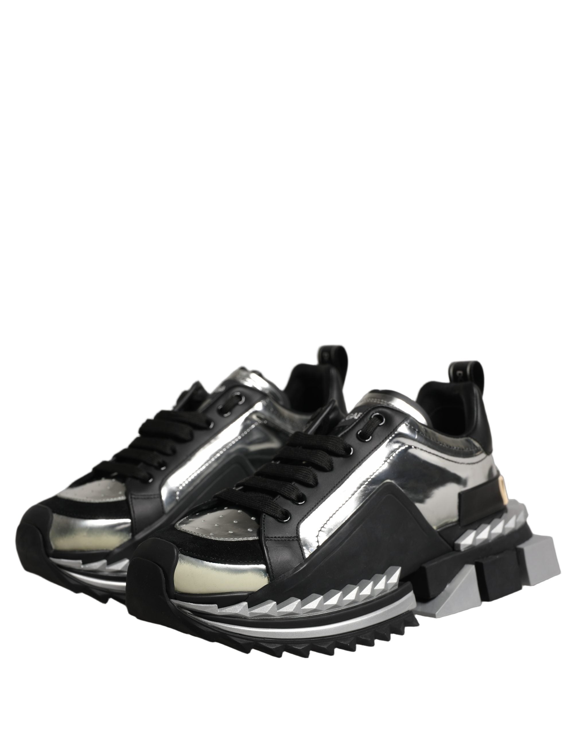 Dolce & Gabbana Black Two-Tone Super King Men Sneakers Shoes