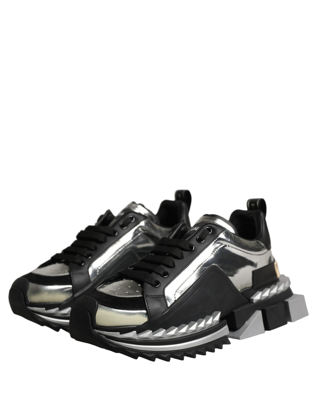 Dolce & Gabbana Black Two-Tone Super King Men Sneakers Shoes