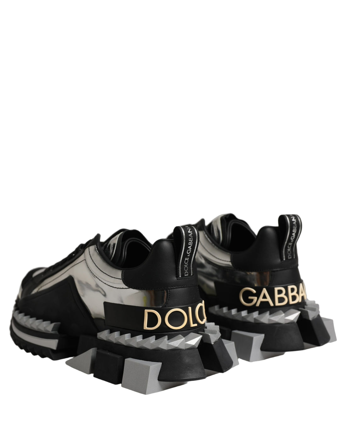 Dolce & Gabbana Black Two-Tone Super King Men Sneakers Shoes