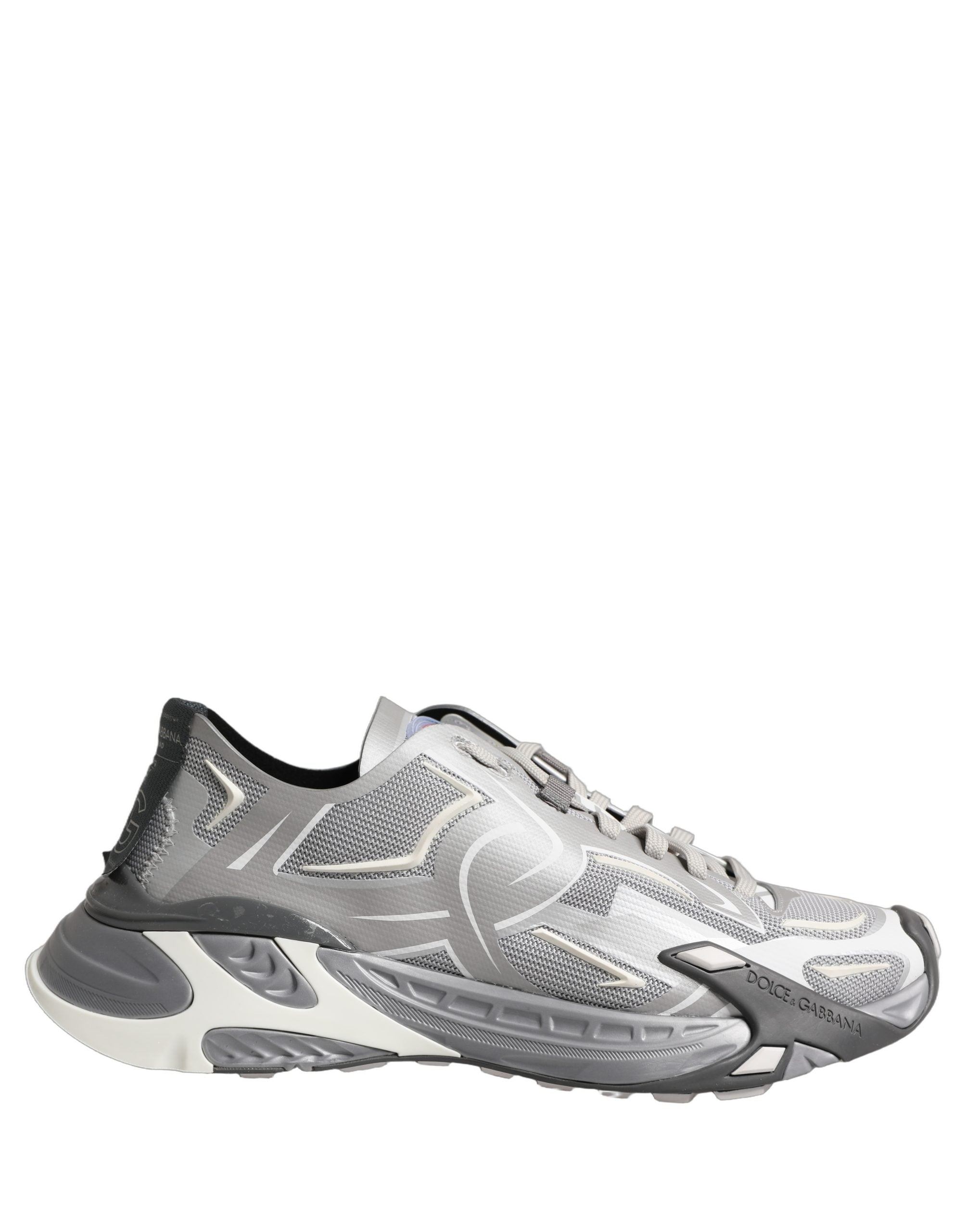 Dolce & Gabbana Gray Panelled Low Top Men Sneakers Shoes