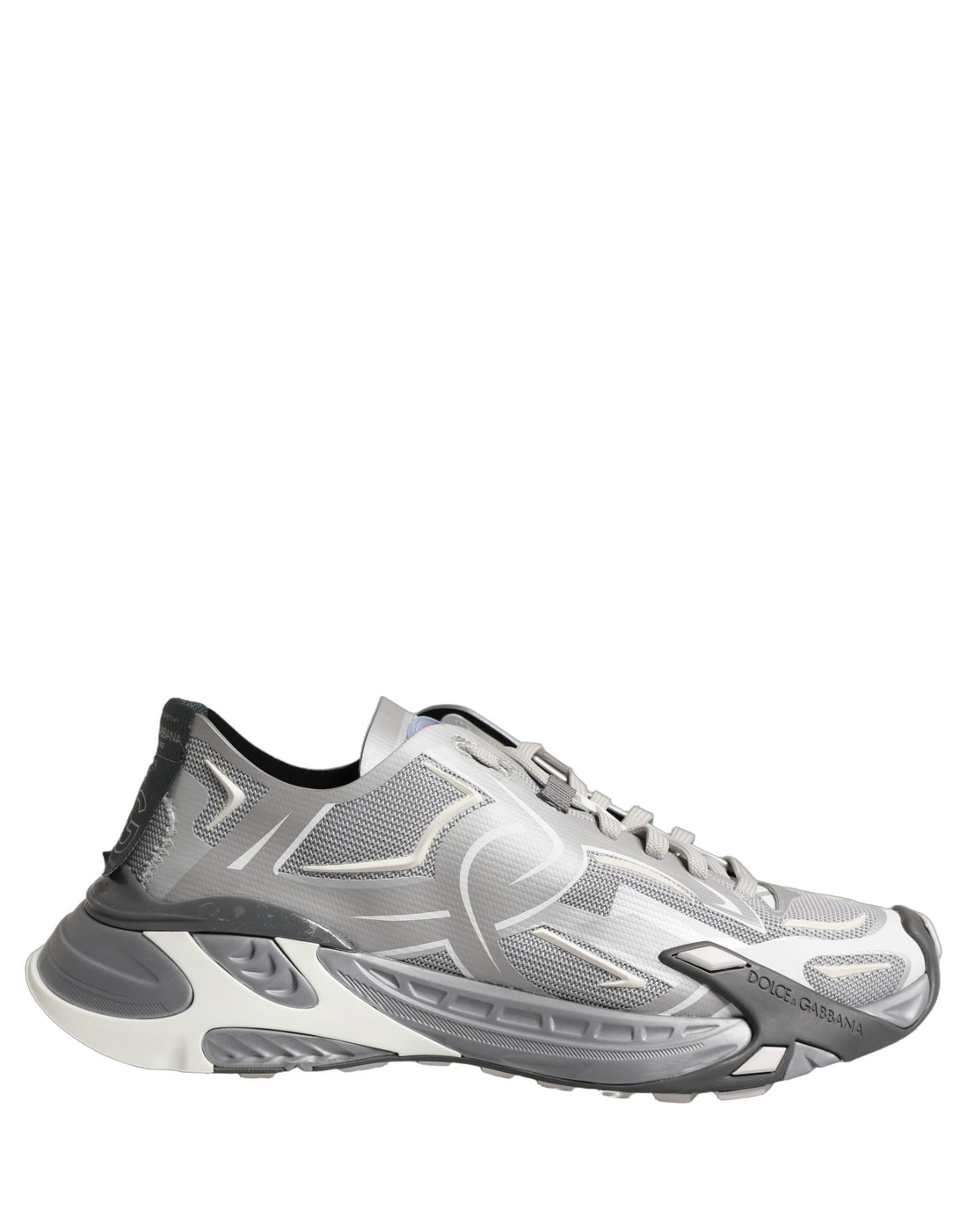 Dolce & Gabbana Gray Panelled Low Top Men Sneakers Shoes