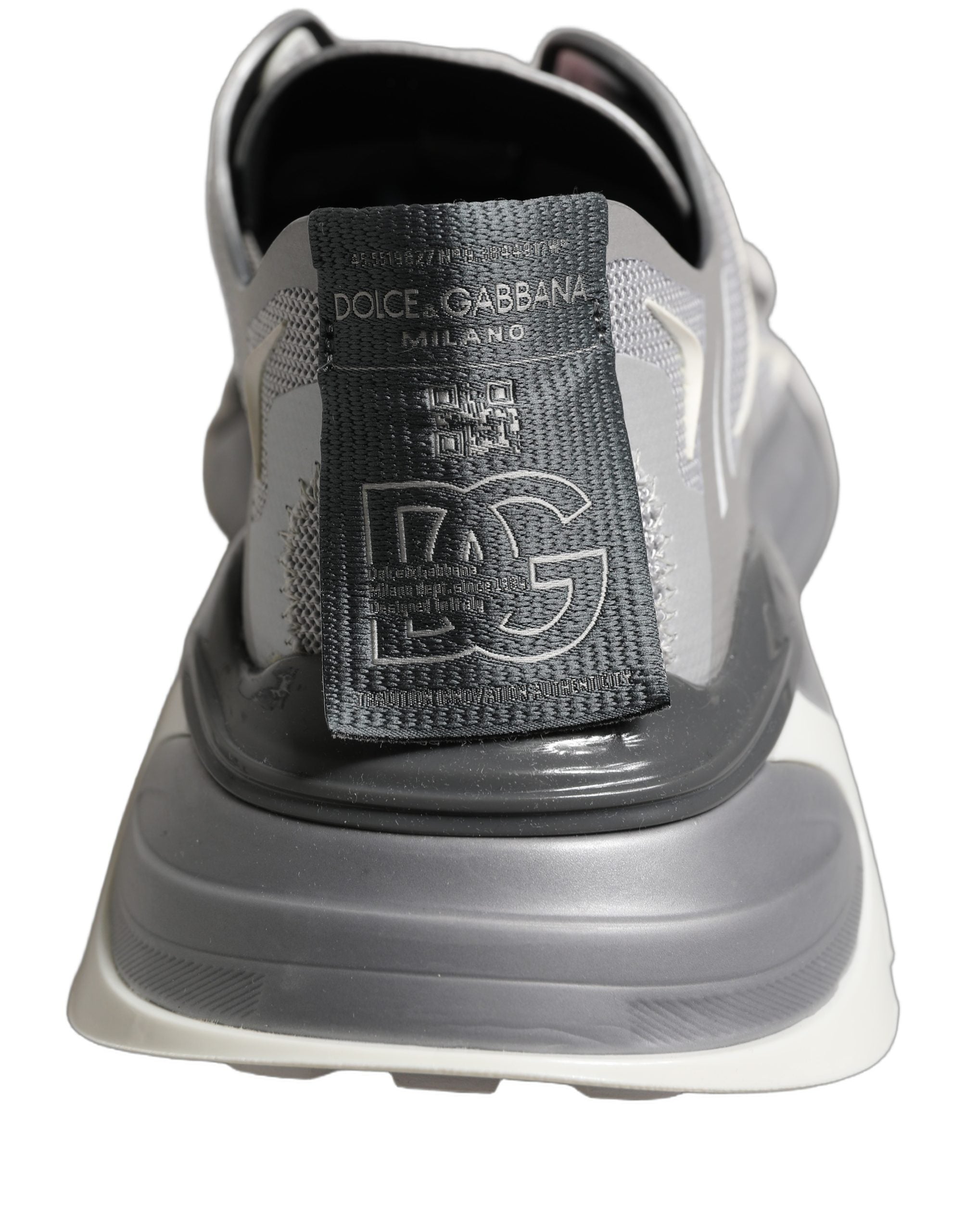 Dolce & Gabbana Gray Panelled Low Top Men Sneakers Shoes