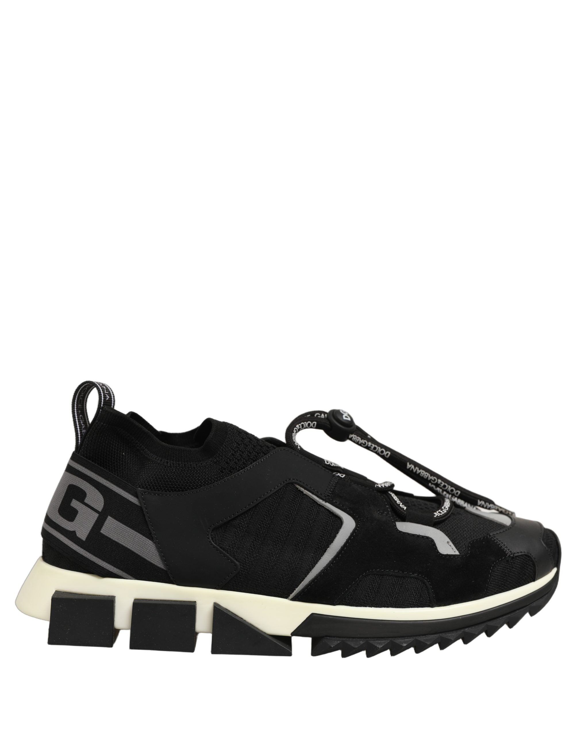 Dolce & Gabbana Shoes Black Sorrento Trekking Sneakers Men