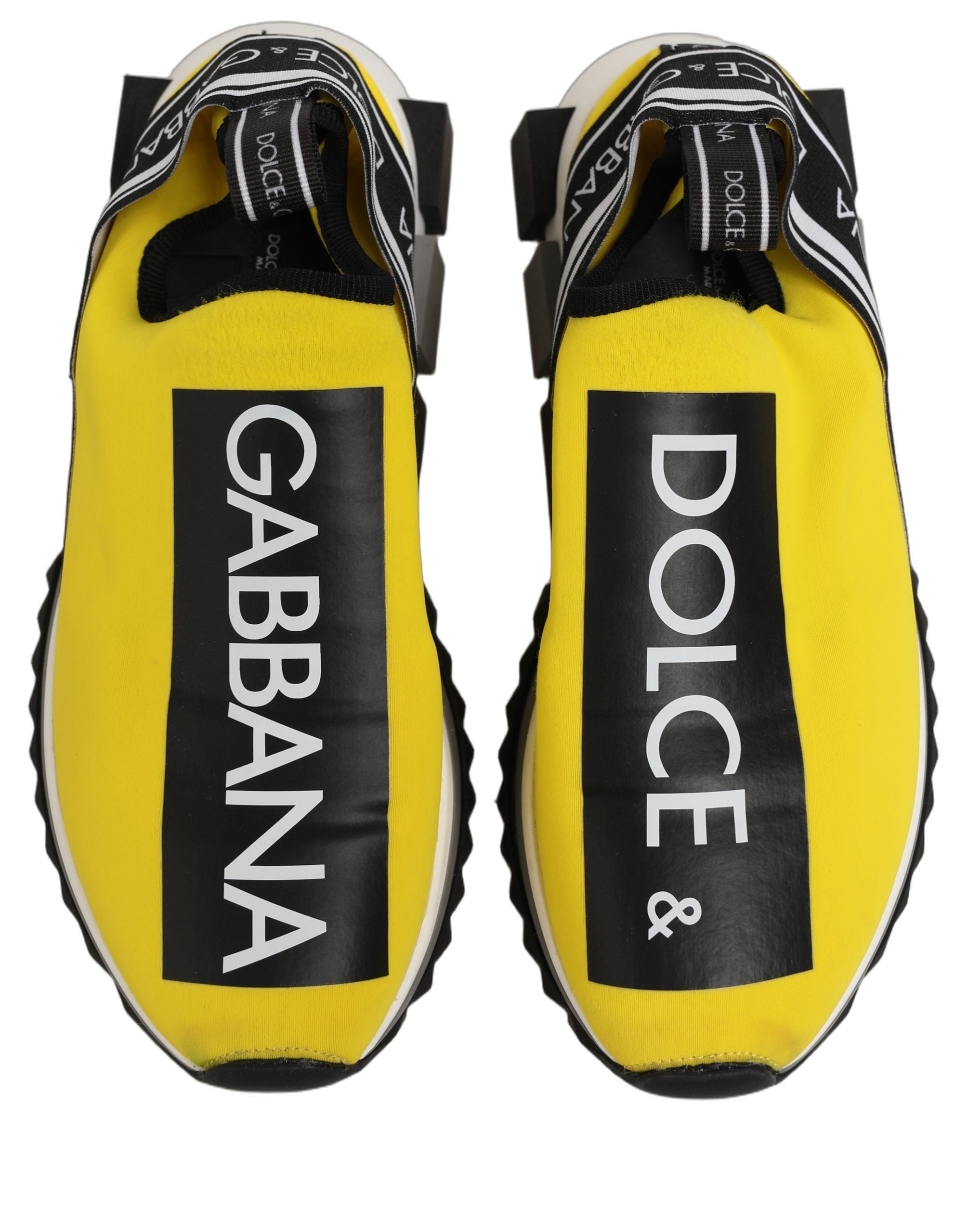 Dolce & Gabbana Yellow Sorrento Low Top Men Sneakers Shoes