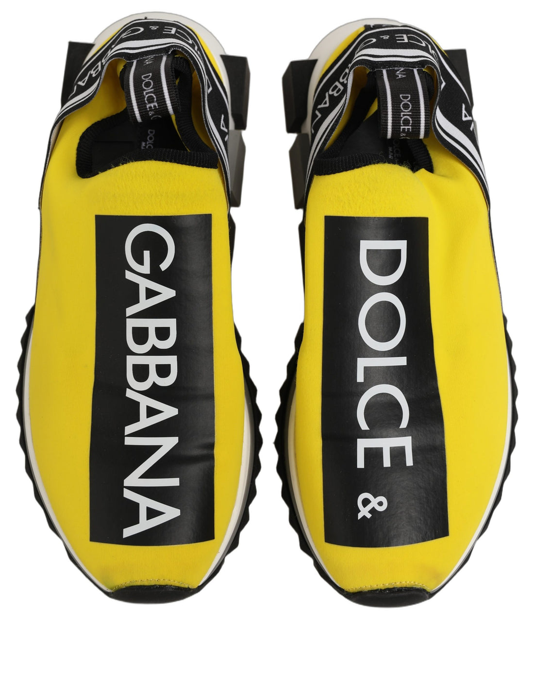 Dolce & Gabbana Yellow Sorrento Low Top Men Sneakers Shoes