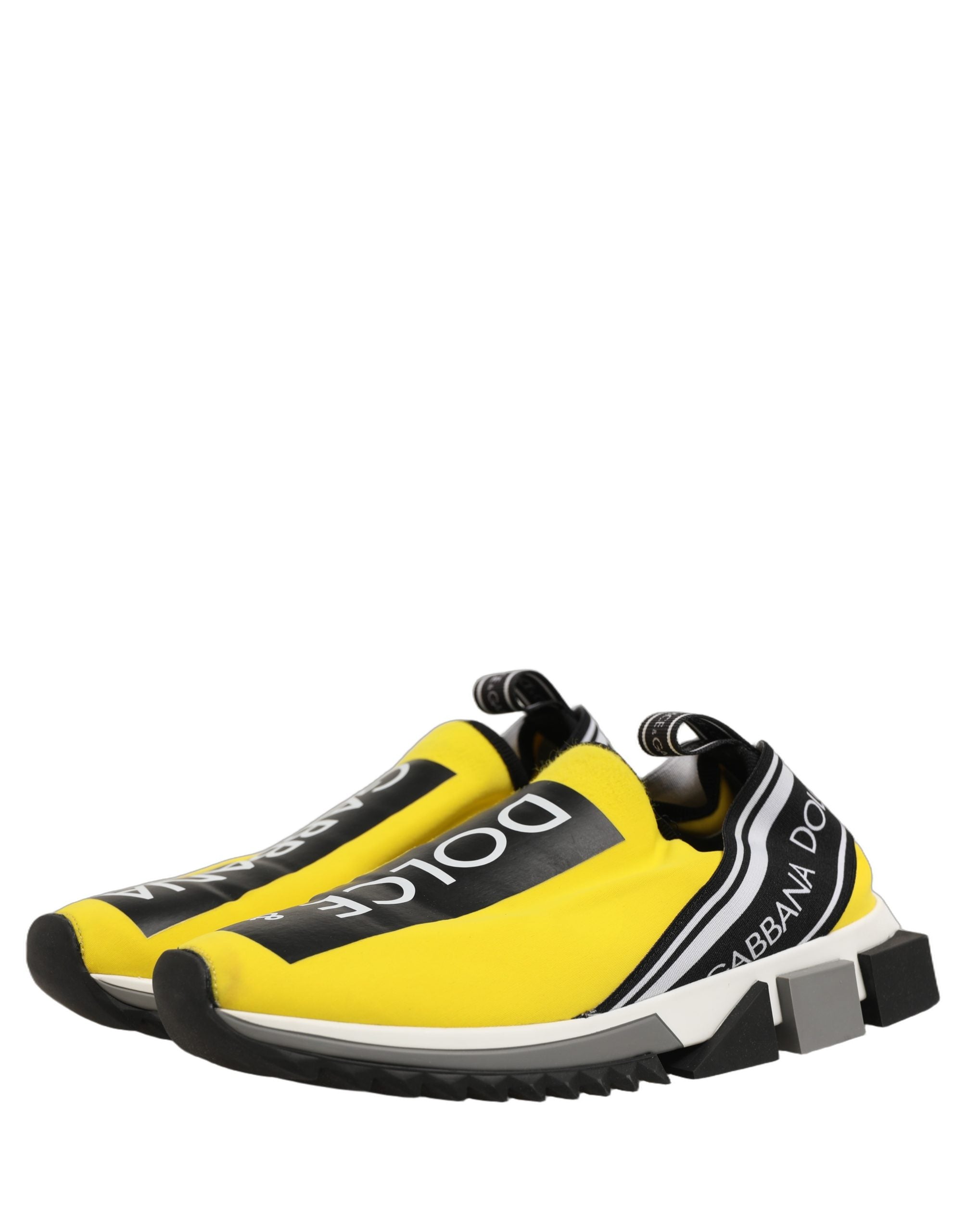 Dolce & Gabbana Yellow Sorrento Low Top Men Sneakers Shoes