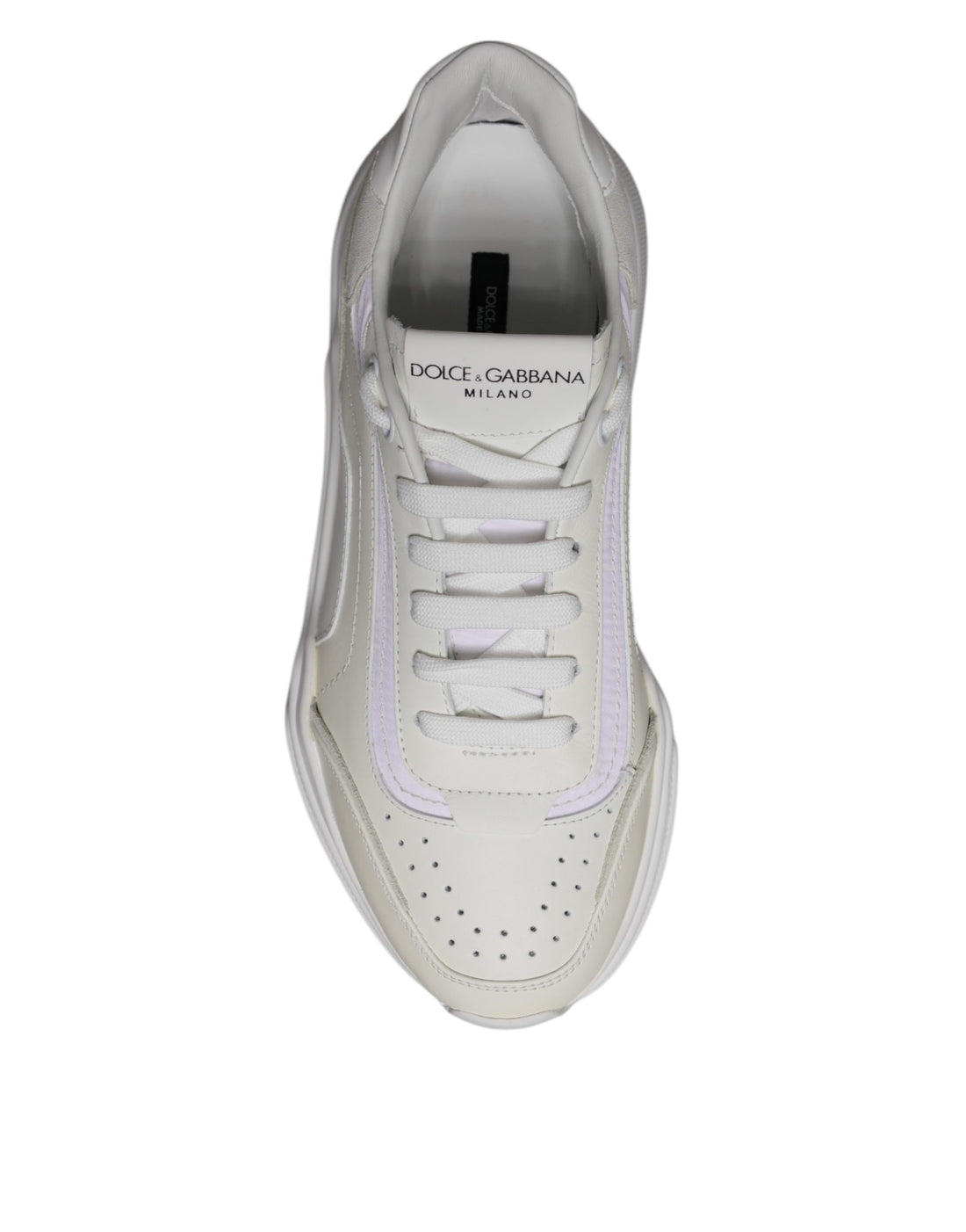 Dolce & Gabbana White Daymaster Men Low Top Sneakers Shoes