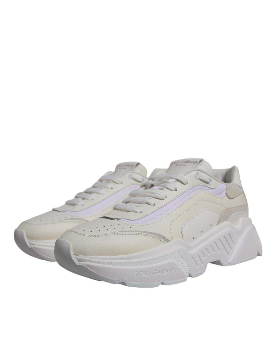 Dolce & Gabbana White Daymaster Men Low Top Sneakers Shoes