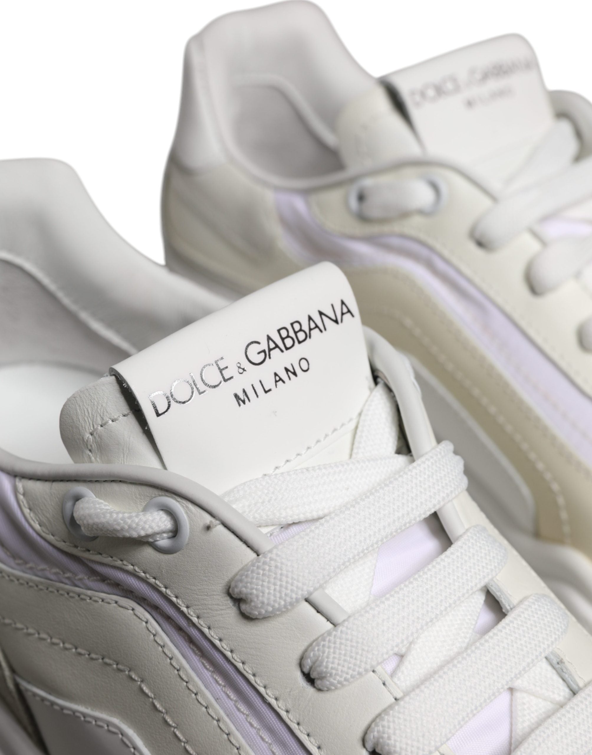 Dolce & Gabbana White Daymaster Men Low Top Sneakers Shoes