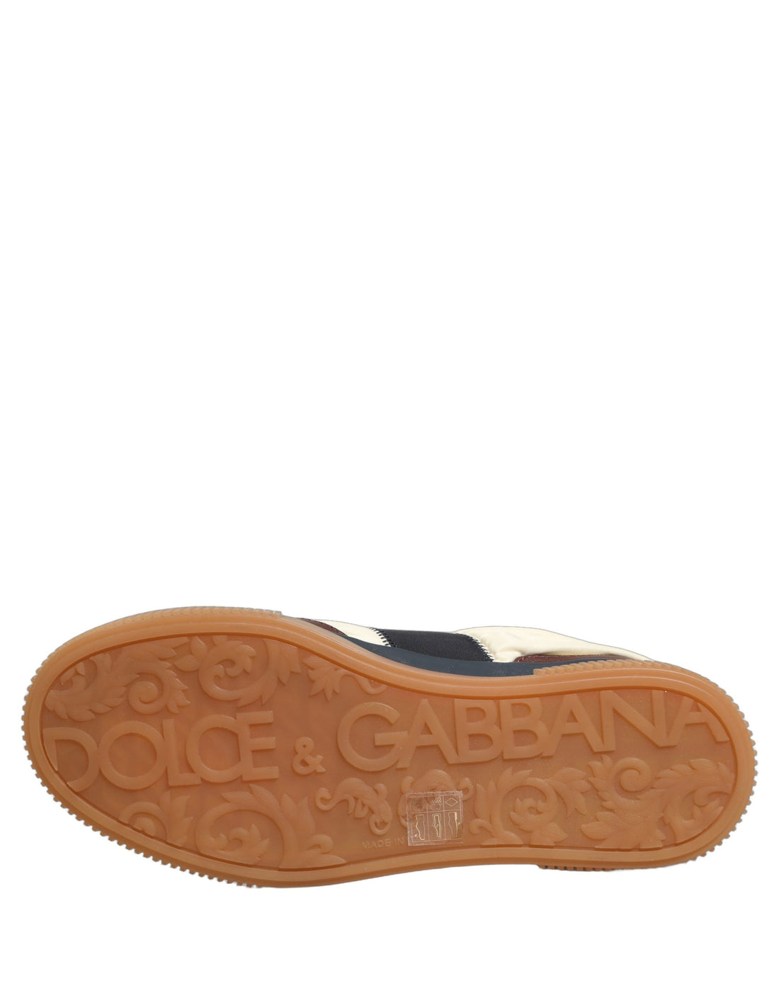 Dolce & Gabbana Multicolor Leather MIAMI Low Top Sneakers Shoes