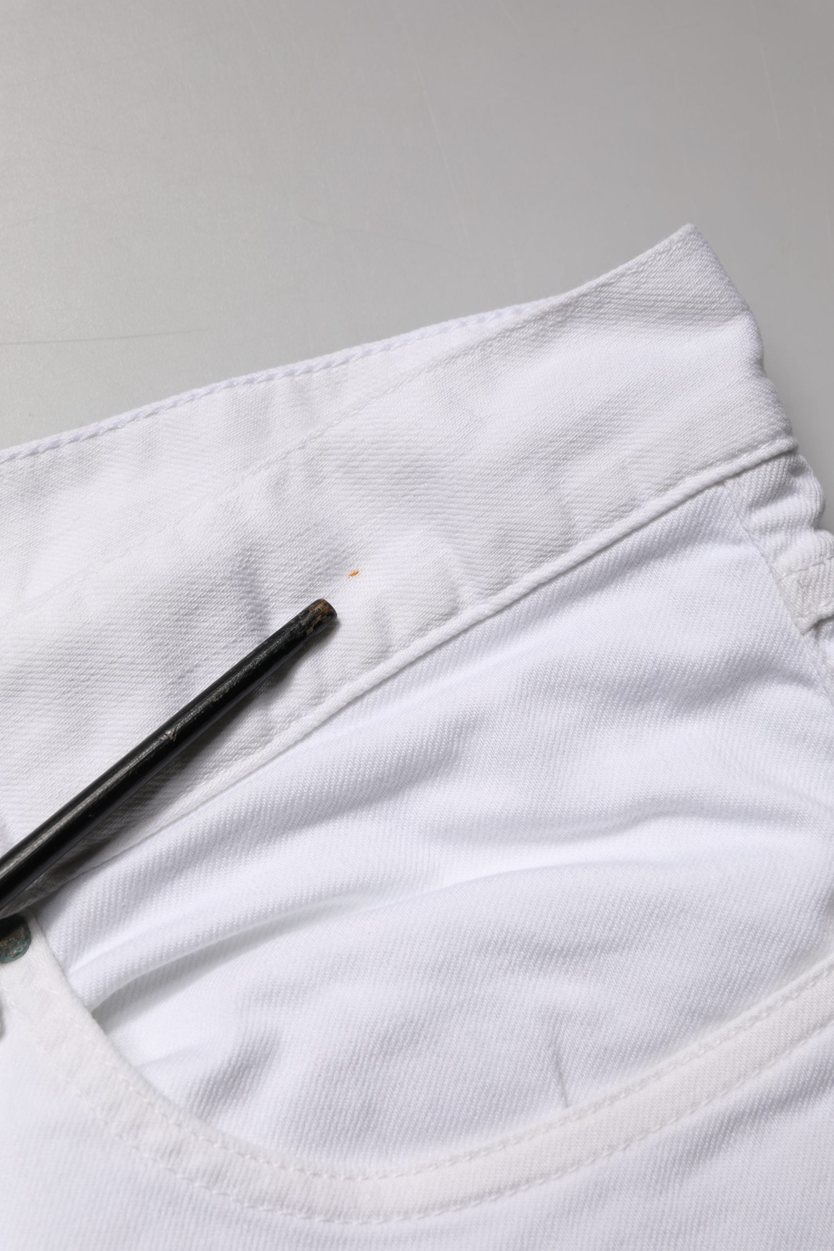 Paul & Shark White Skinny Mid Waist Men Denim Trouser Jeans
