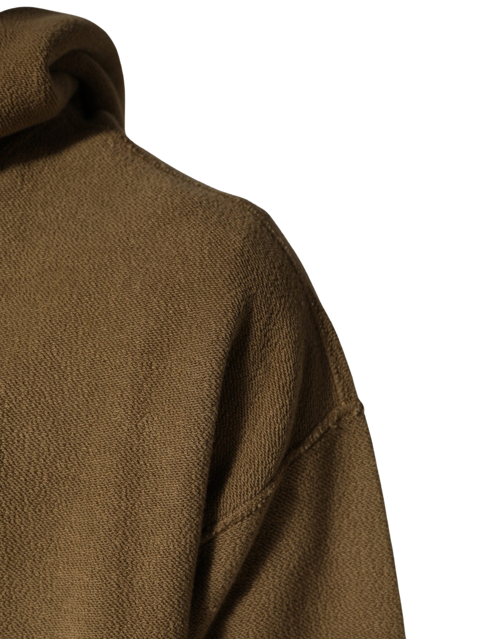 Dolce & Gabbana Brown Embossed Logo Hooded Sweatshirt Sweater