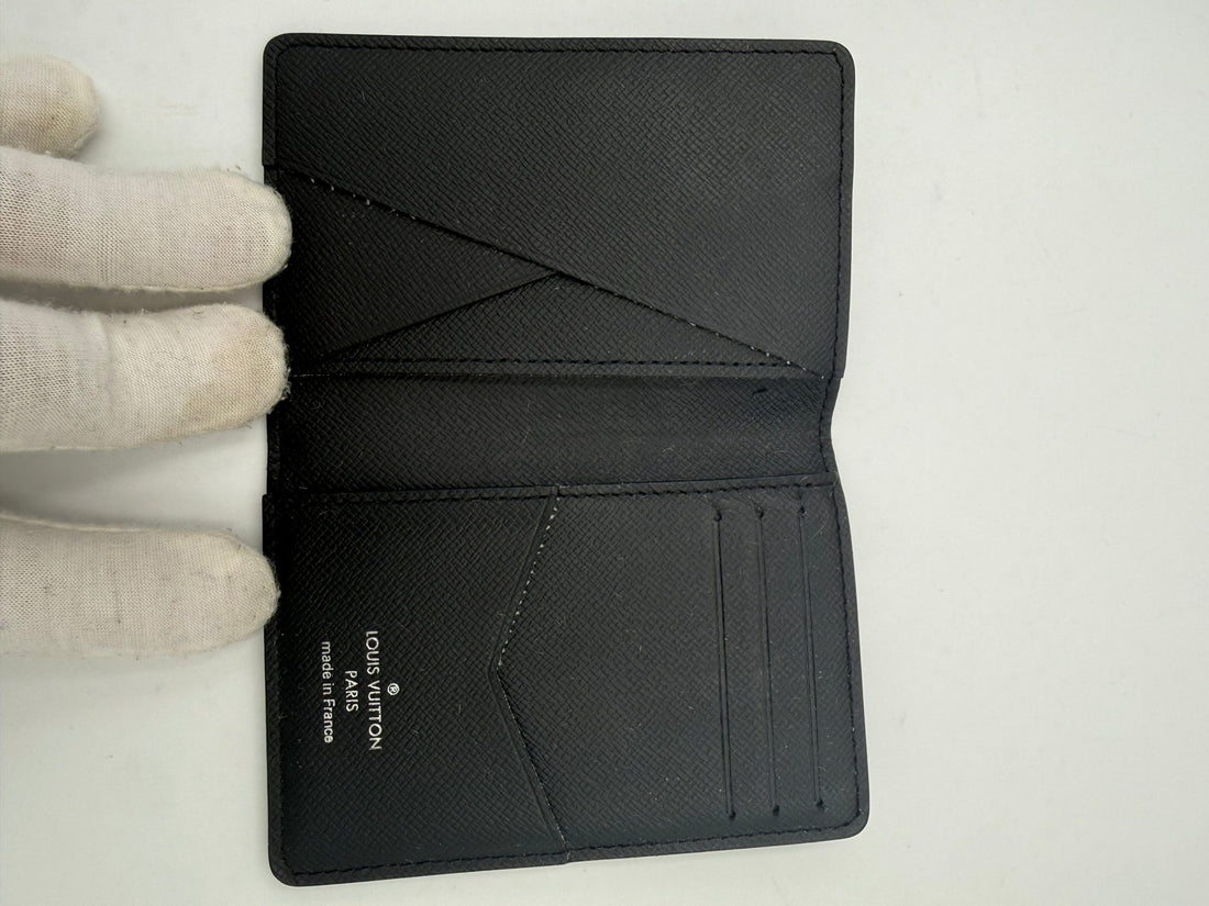 Louis Vuitton LOUIS VUITTON Compatto Card Holder ORGANIZER Damier Graphite Wallet