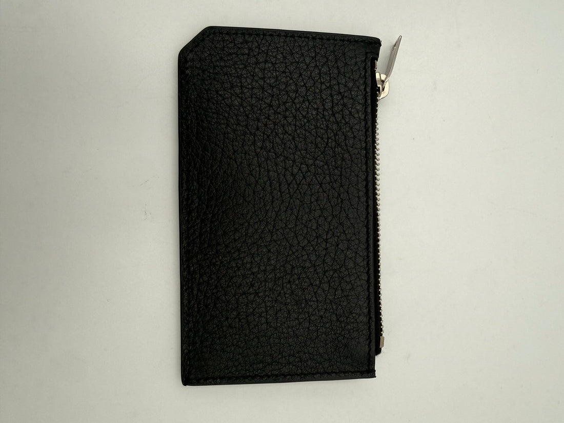 Saint Laurent SAINT LAURENT Zip in Deerskin Cardholder
