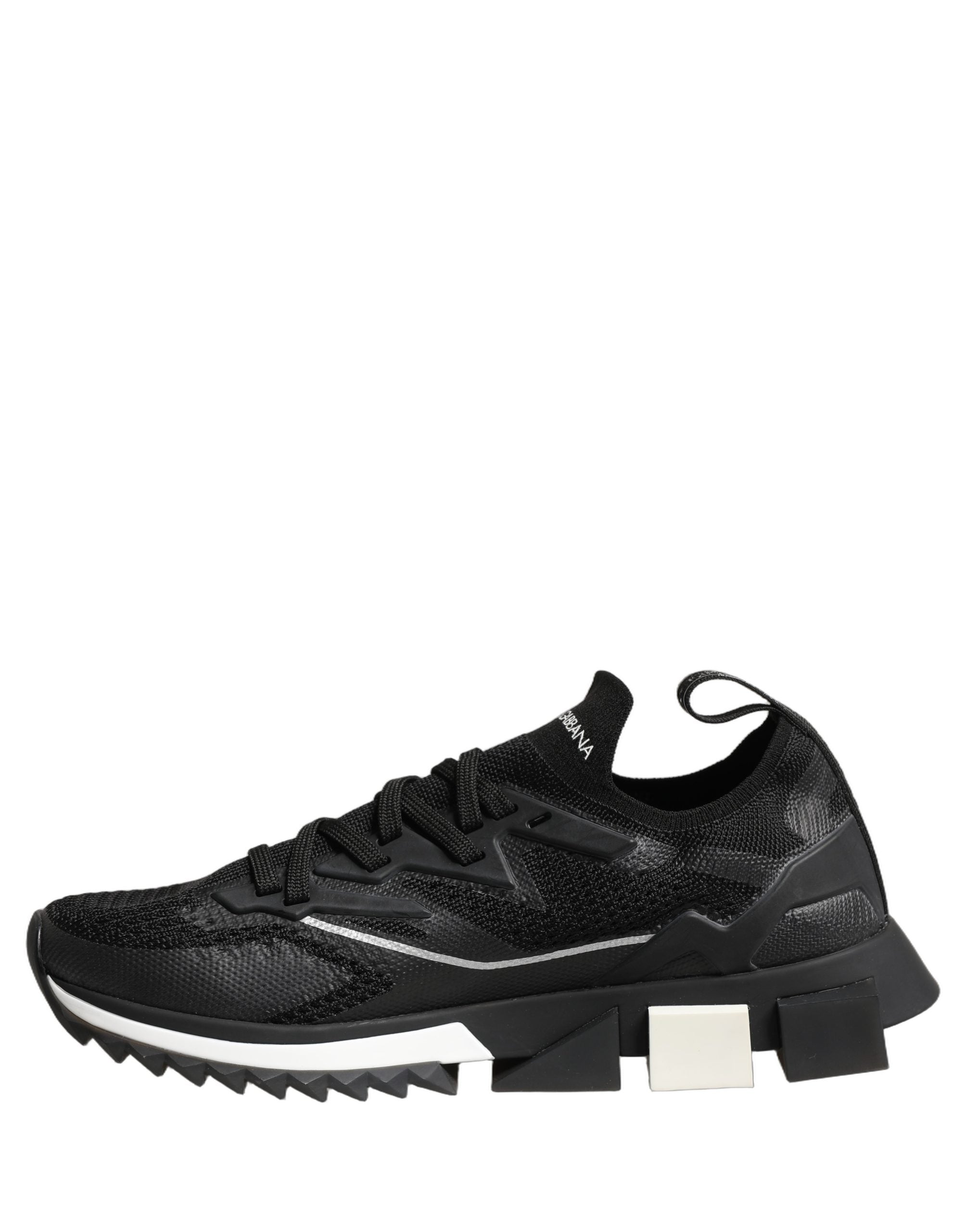 Dolce & Gabbana Black White Sorrento Low Top Sneakers Shoes