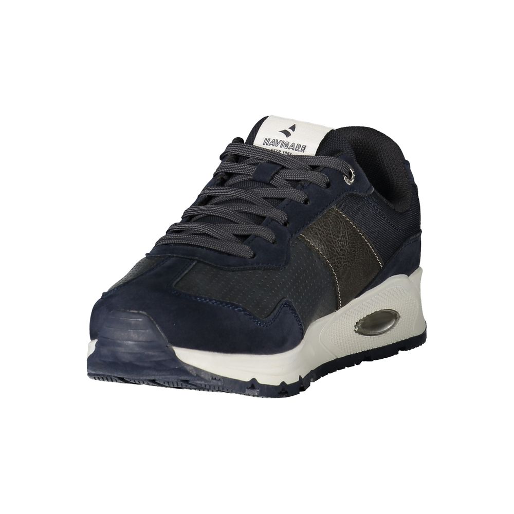Navigare Blue Polyester Men's Sneaker