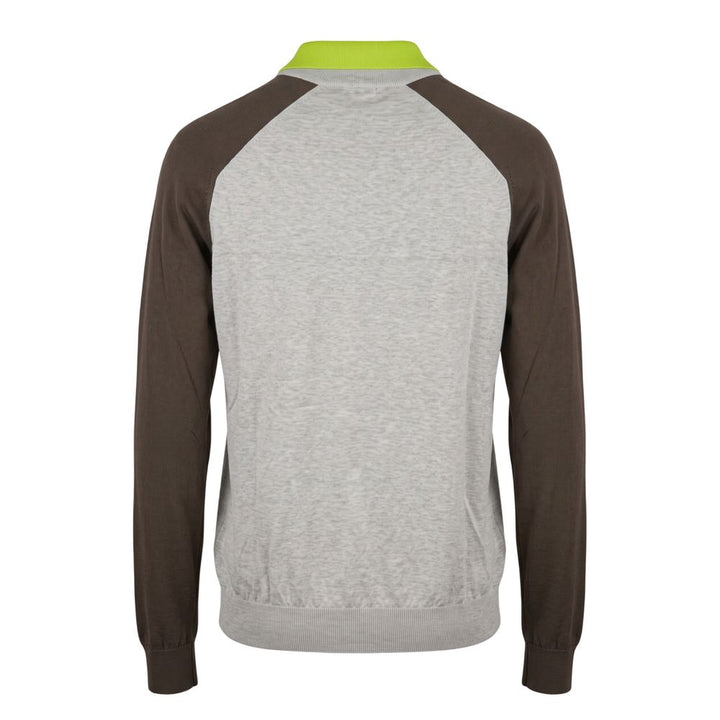 Malo Grey Cotton Men's Sweater