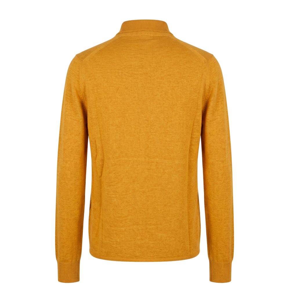 Malo Orange Silk Men Sweater