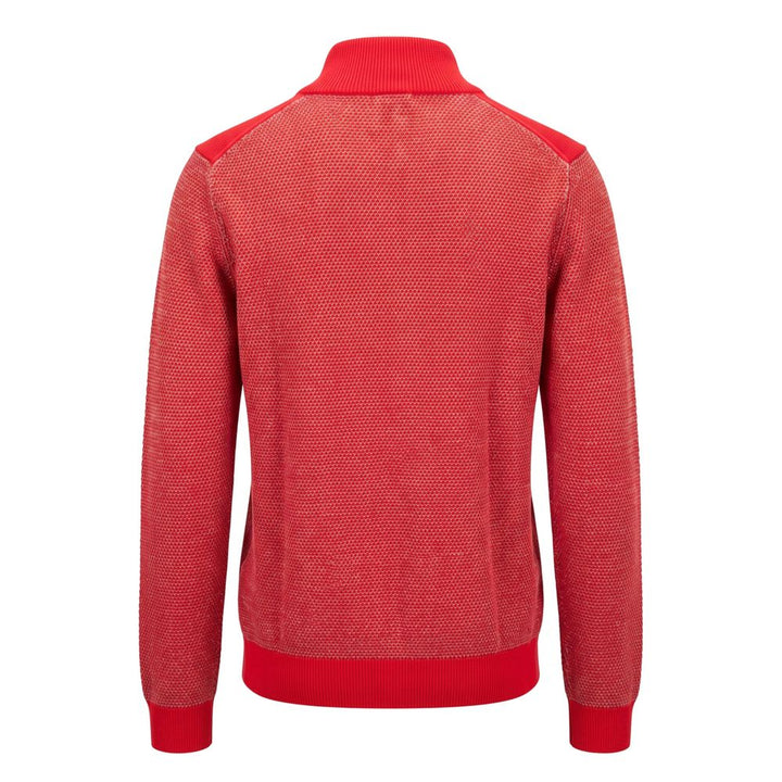 Malo Red Cotton Men Sweater
