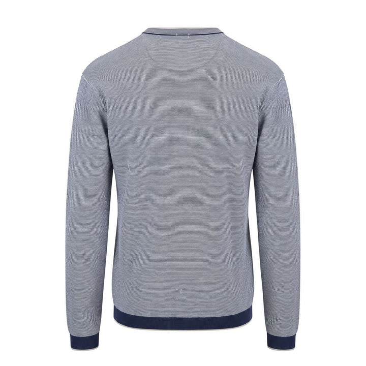 Malo Blue Cotton Men Sweater