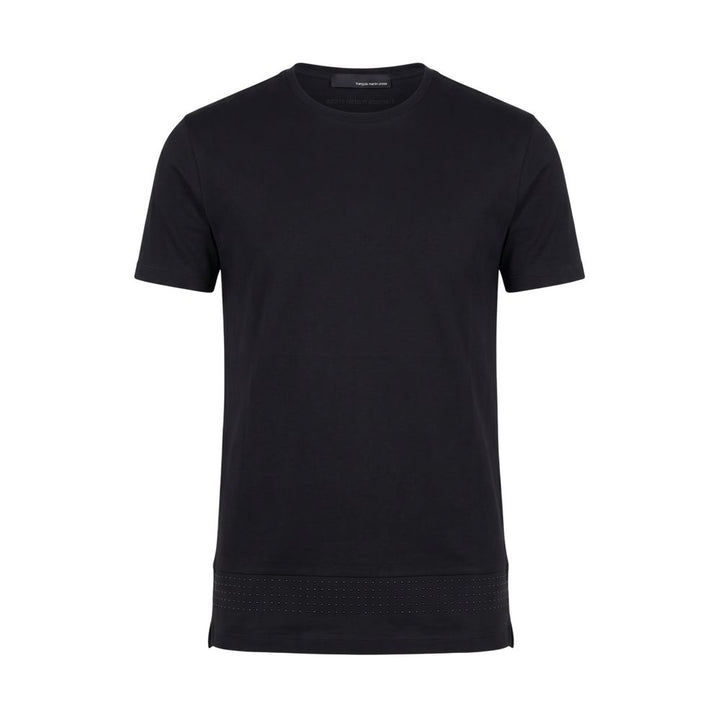 Roberto Pepe Luxury Black Cotton Men Sweater