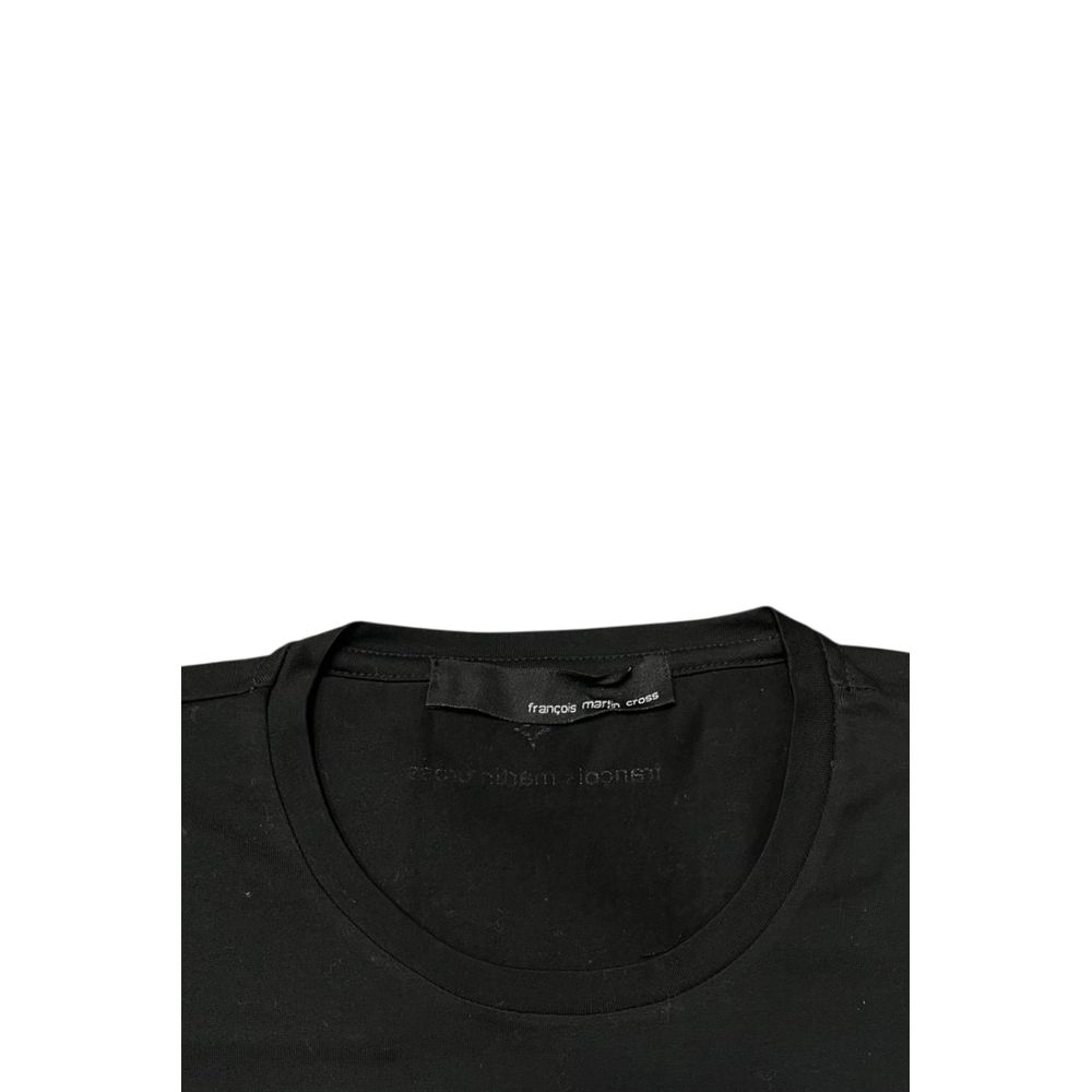 Roberto Pepe Luxury Black Cotton Men Sweater