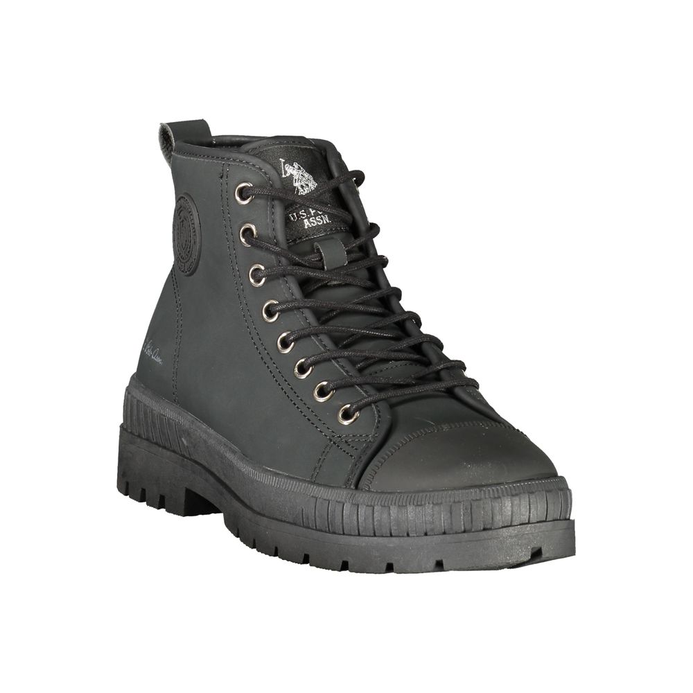 U.S. POLO ASSN. Black Polyurethane Women's Boot