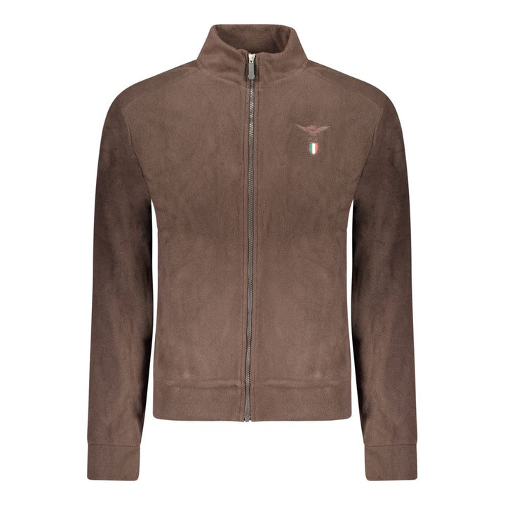 Accademia Militare Brown Polyester Men's Sweatshirt