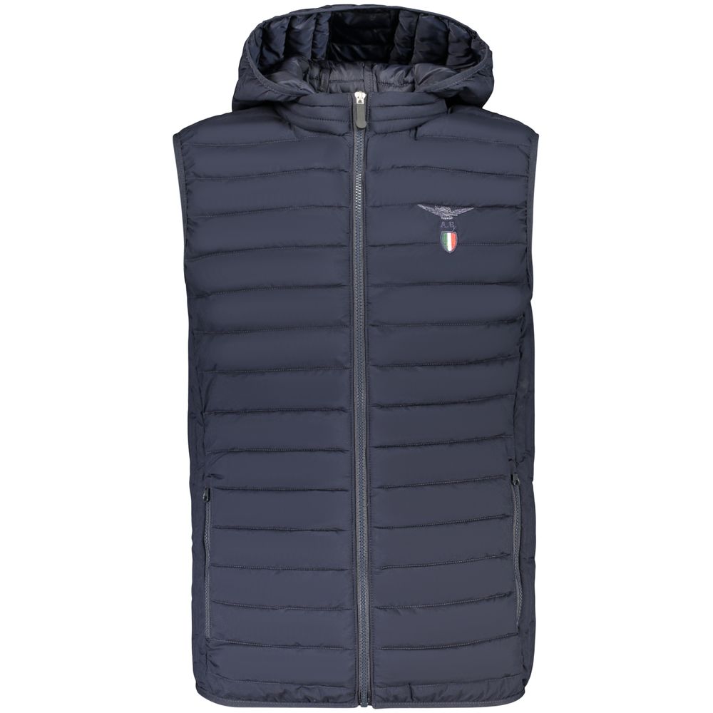 Accademia Militare Blue Polyester Men's Jacket