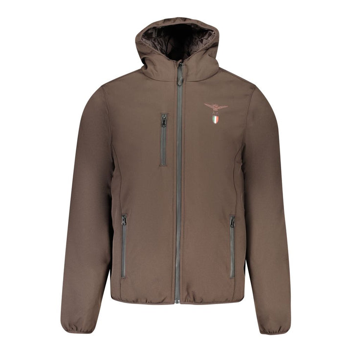 Accademia Militare Brown Polyester Men's Jacket
