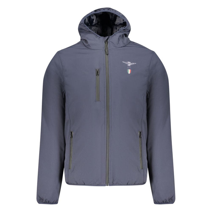 Accademia Militare Blue Polyester Men's Jacket