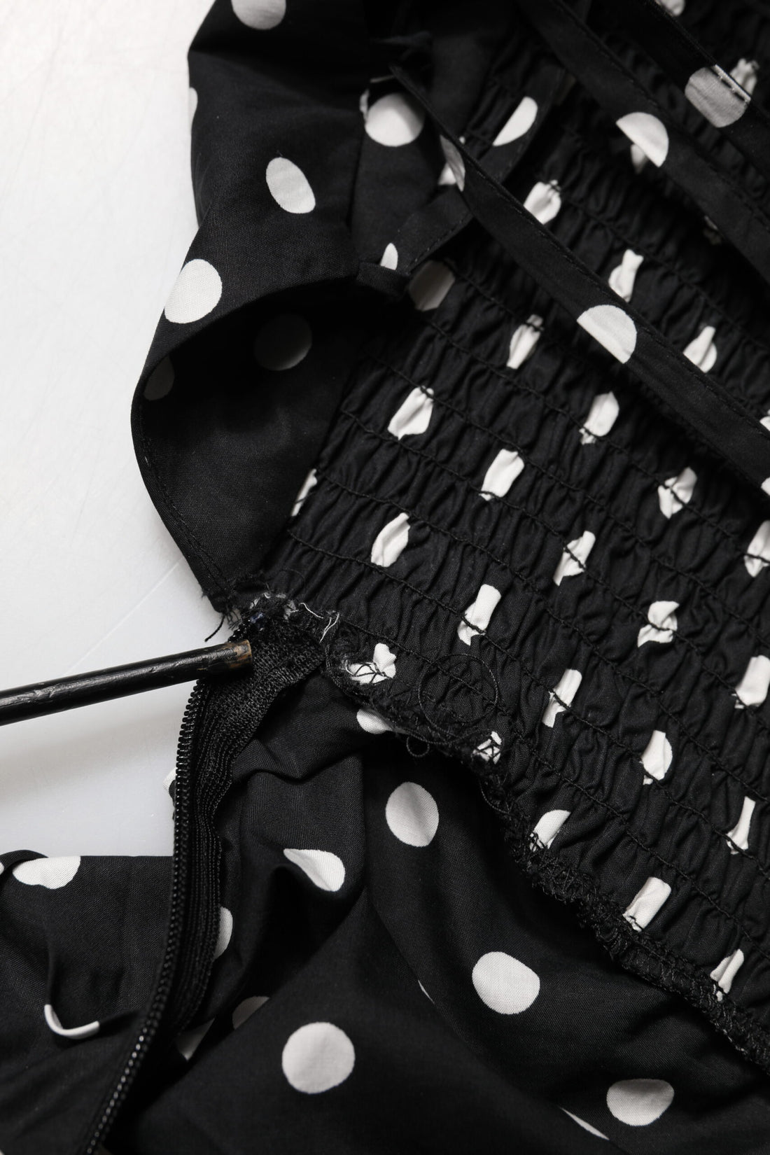 Patrizia Pepe Black White Polka Dot Short Sleeves Mini Dress
