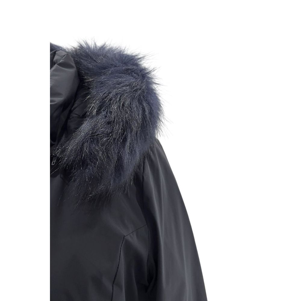 Baldinini Trend Blue Nylon Women Jacket