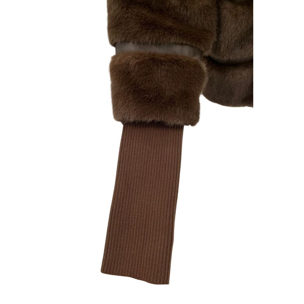 Baldinini Trend Brown Polyester Women Jacket