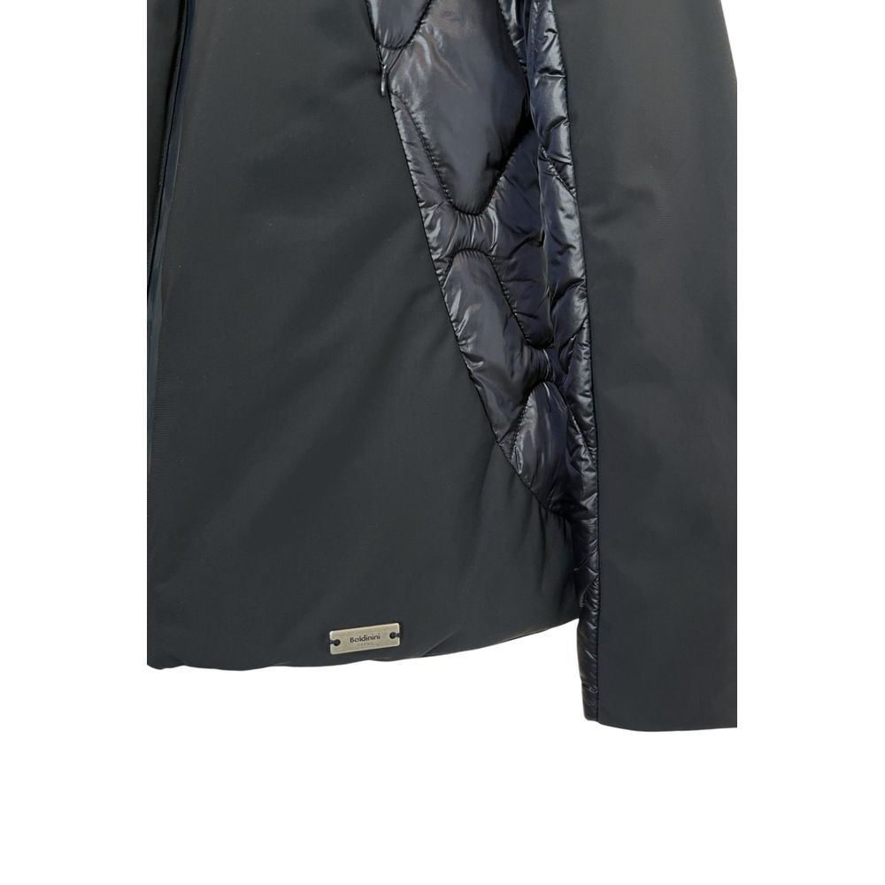 Baldinini Trend Blue Nylon Women Jacket