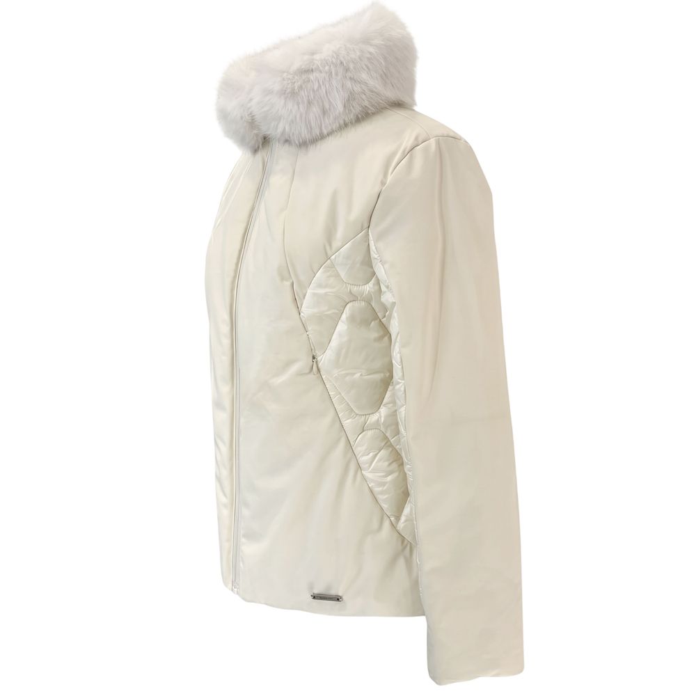 Baldinini Trend White Nylon Women Jacket