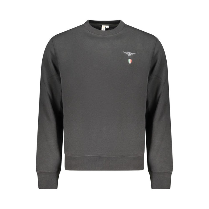 Accademia Militare Black Cotton Men's Sweatshirt