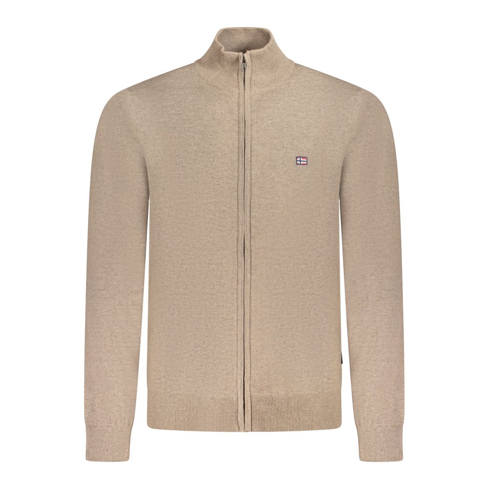 Norway 1963 Brown Polyester Men's Cardigan