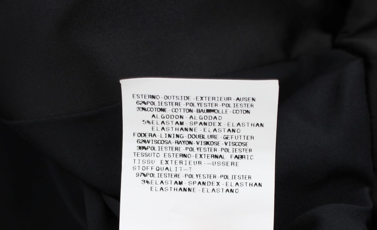 Exte Black Stretch Single Breasted Blazer Jacket