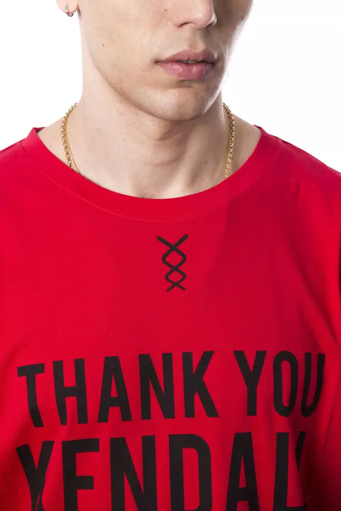 Nicolo Tonetto Red Cotton Men's T-Shirt