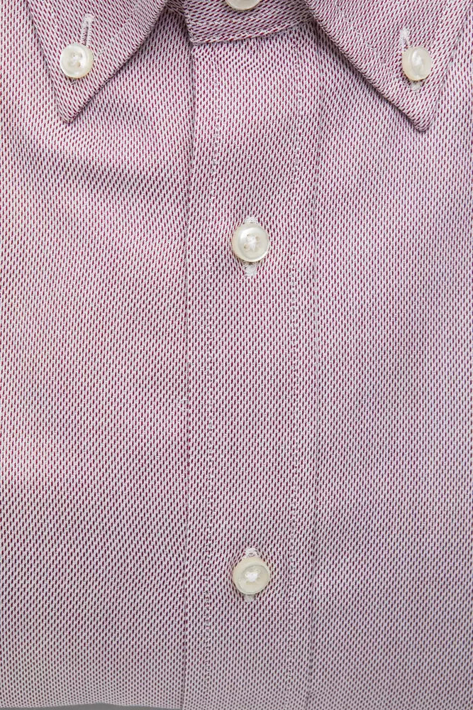 Robert Friedman Red Cotton Men's Shirt