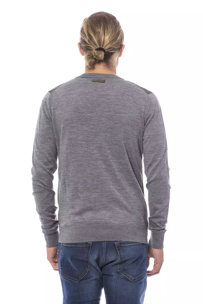 Verri Gray Wool Men's Cardigan