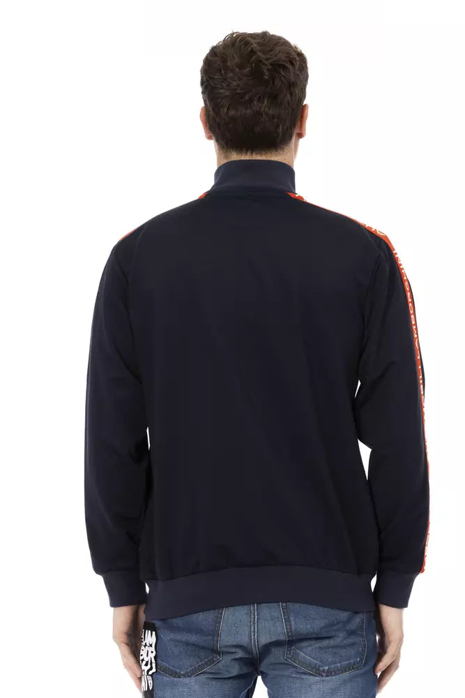 Automobili Lamborghini Blue Polyester Men Sweatshirt
