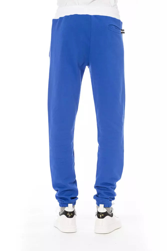 Baldinini Trend Blue Cotton Men's Sport Pant