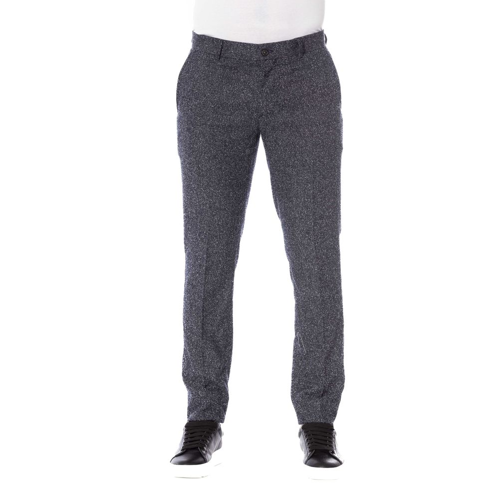 Trussardi Black Cotton Men Pant