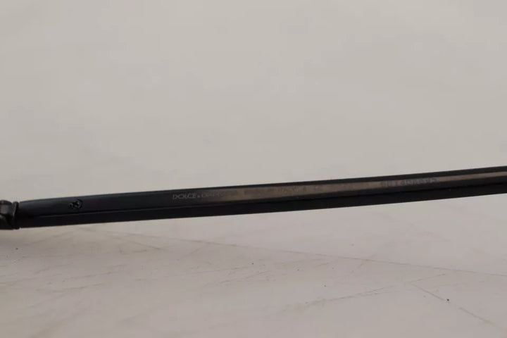 Dolce & Gabbana Matte Black Steel Frame Green Lens DG2245 Sunglasses