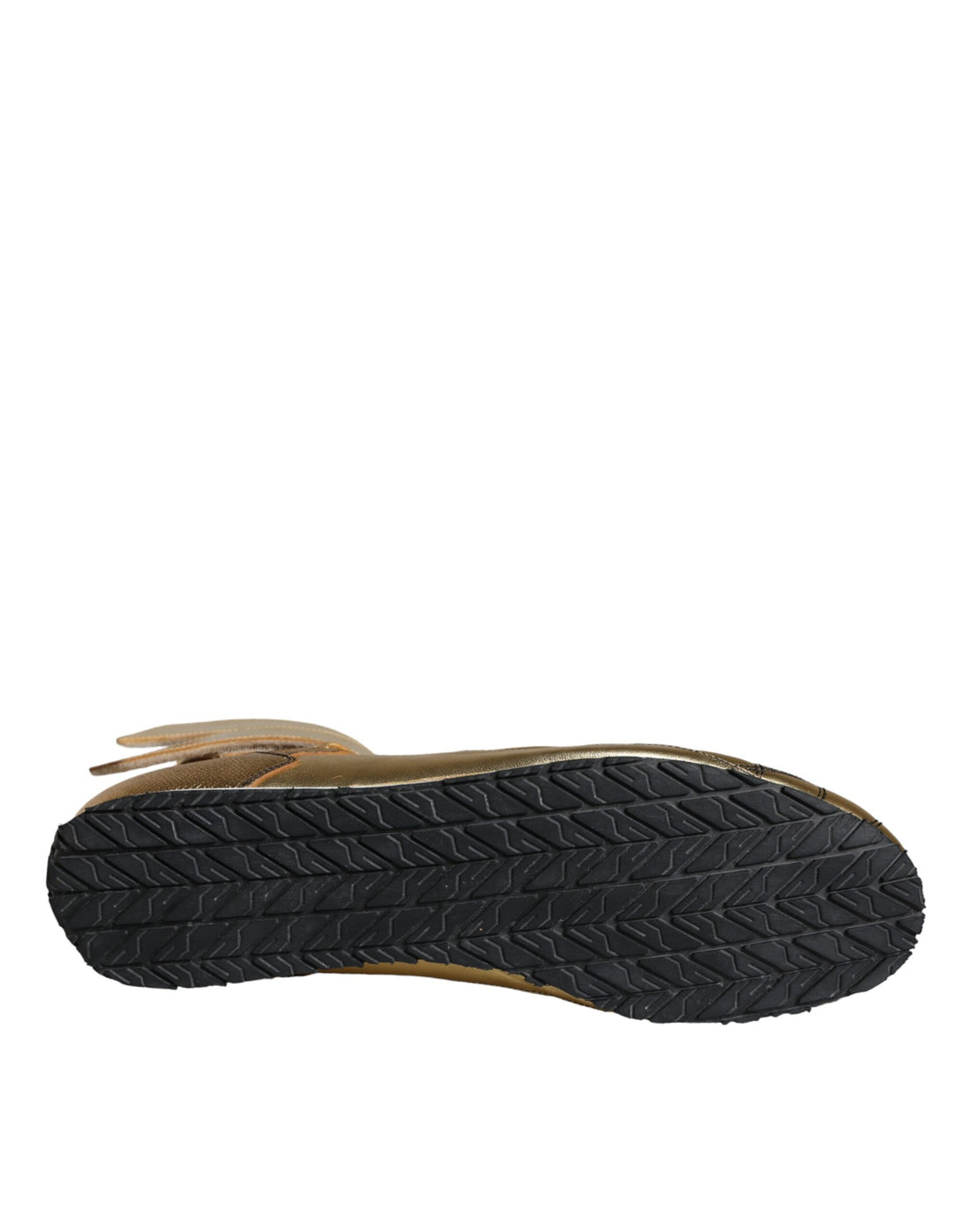 Gouden Leren Sartoria Hoge Sneakers Schoenen