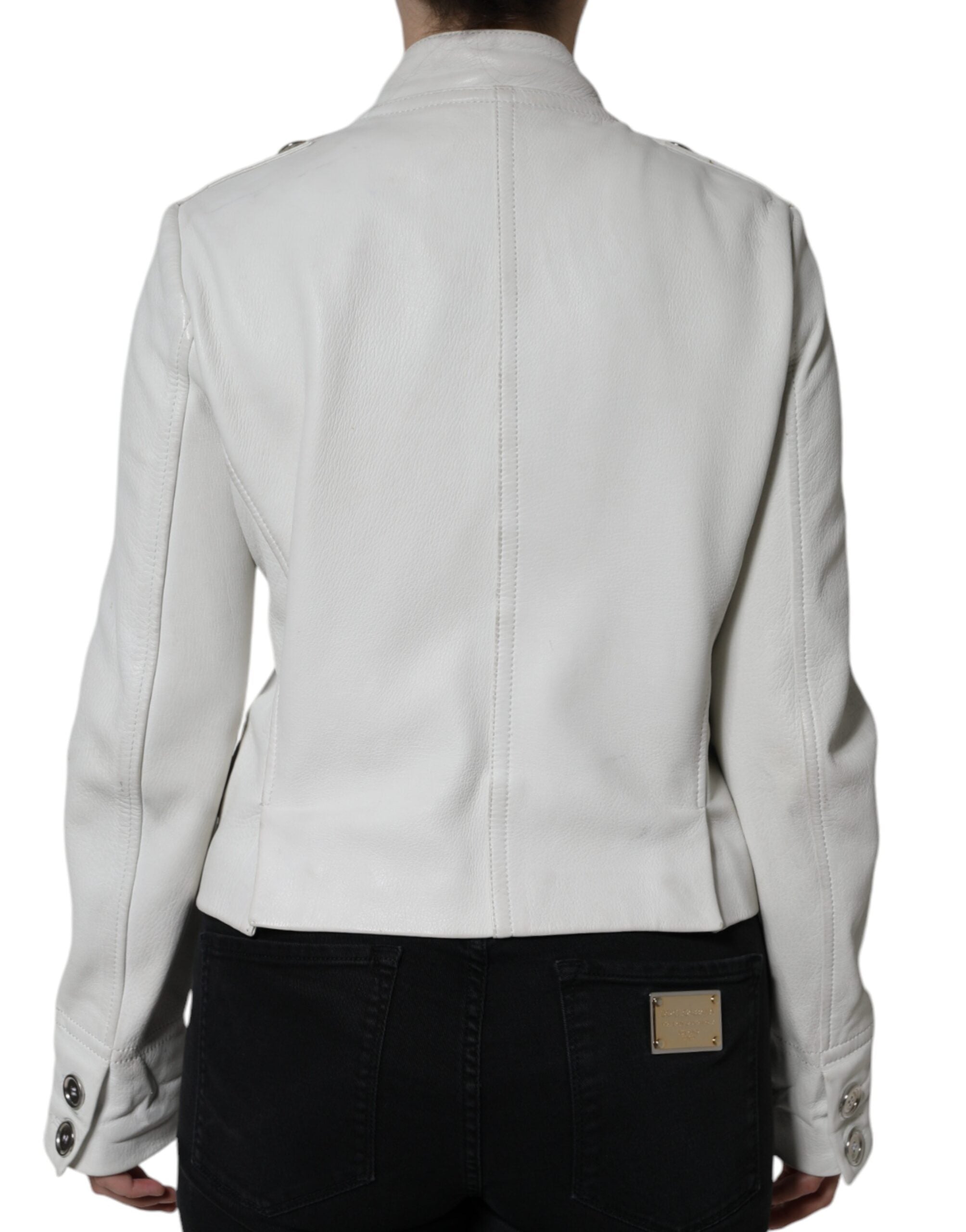 Witte Double Breasted Blazer Jas